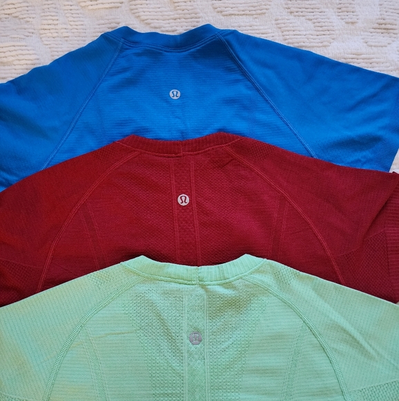 ❤️SOLD❤️ Lululemon Swiftly Tech Short Sleeve Shirts Lot of 3!! - Picture 5 of 6